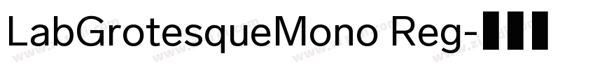LabGrotesqueMono Reg字体转换